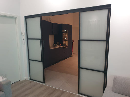 SPECIALMÅL - New Yorker dobbelt skydedør (B:180-220 x H:200-240 cm)