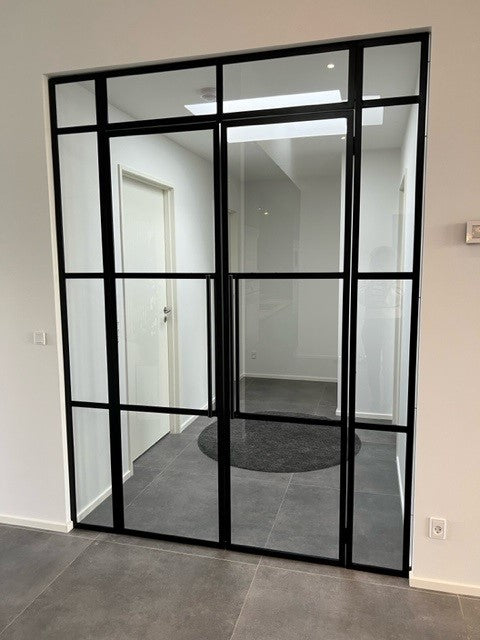 SPECIALMÅL - New Yorker dobbeltdør i stål (B:170-210 x H:230-250 cm)