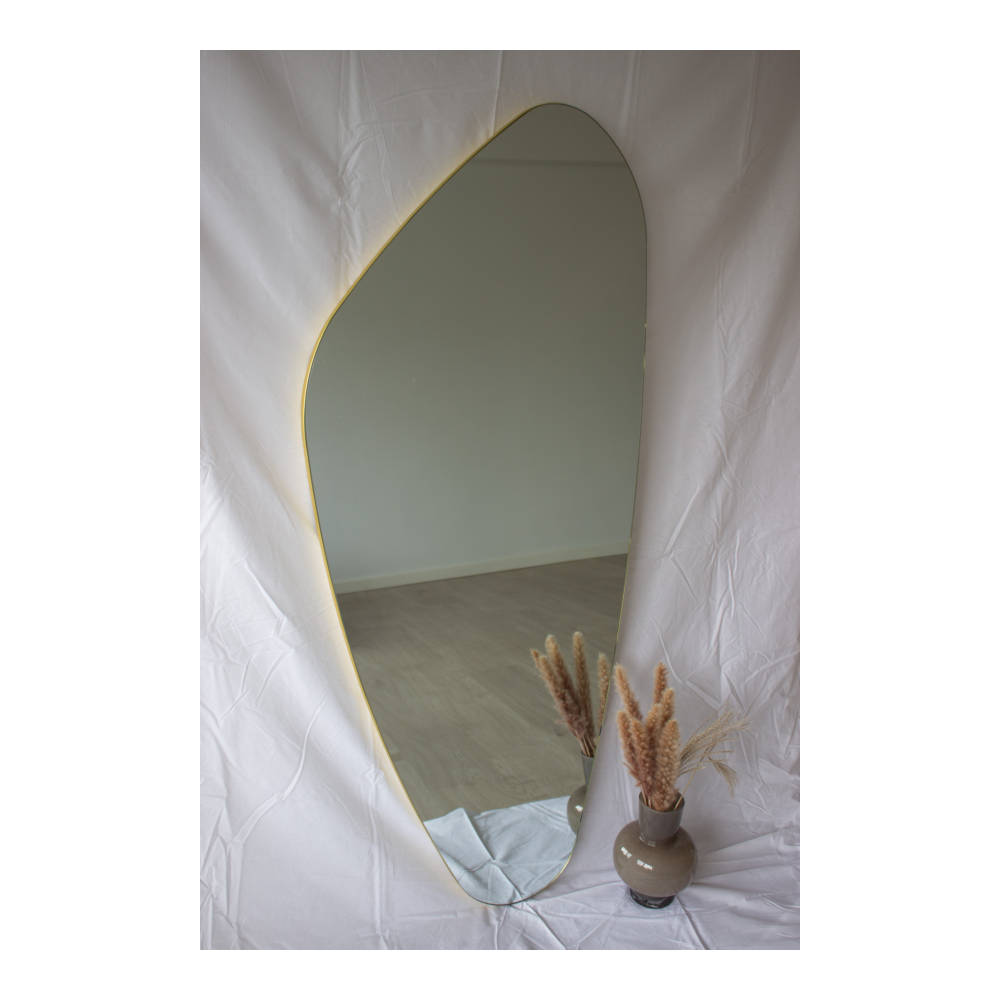 Elliot - Asymmetrisk Vægspejl 140x60cm Guld