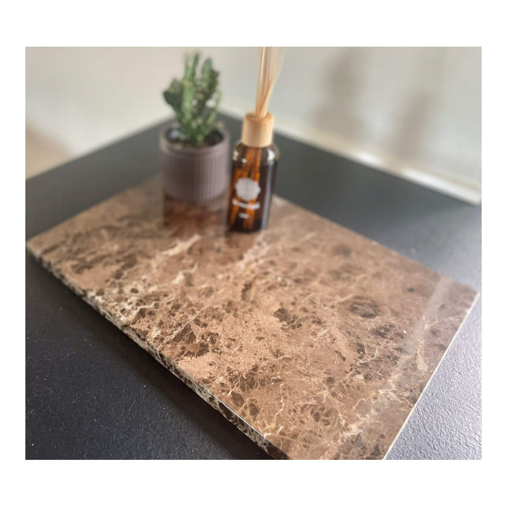 S&M - Marmor Bakke 35x24cm Emperador Dark