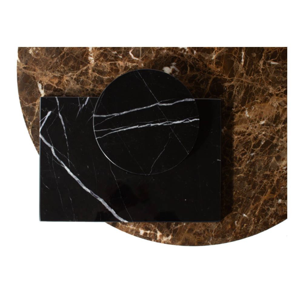 S&M- Marmor Bakke 35x24cm Nero Marquian