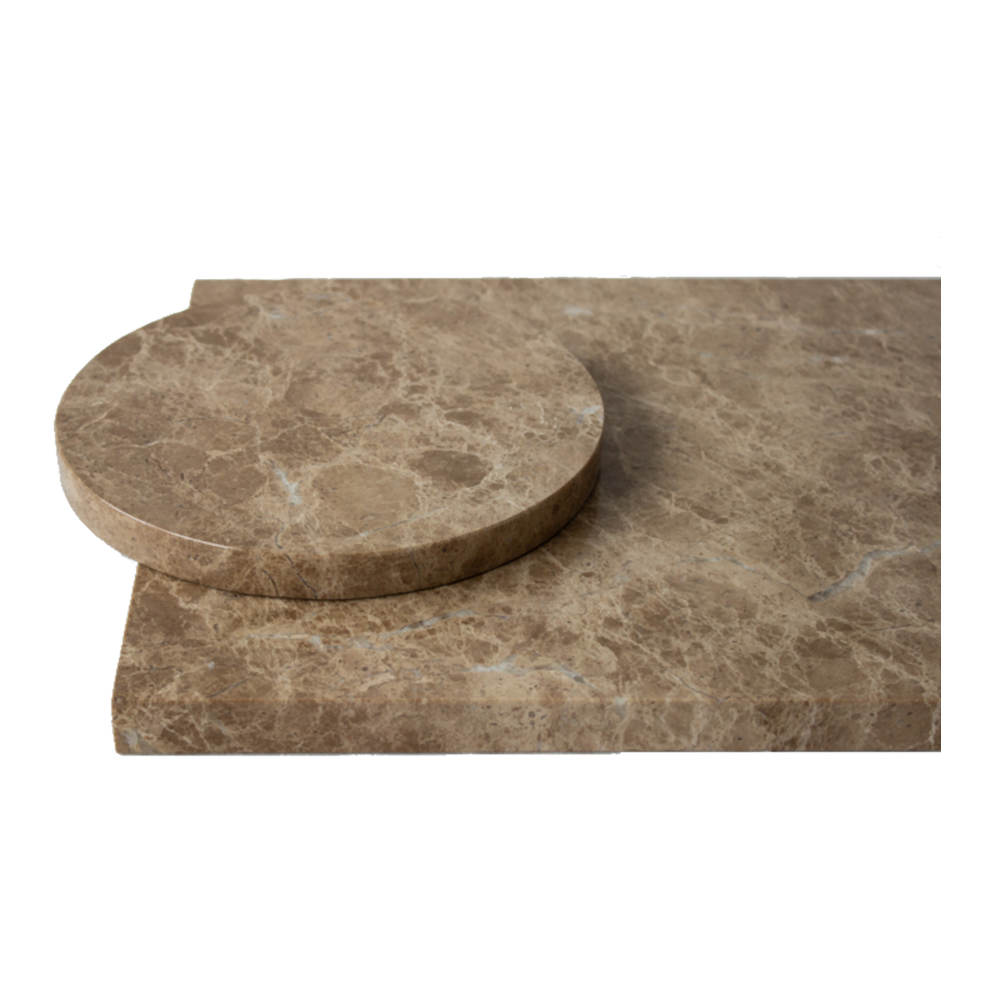 S&M - Marmor Bakke 40x30cm Emperador Light