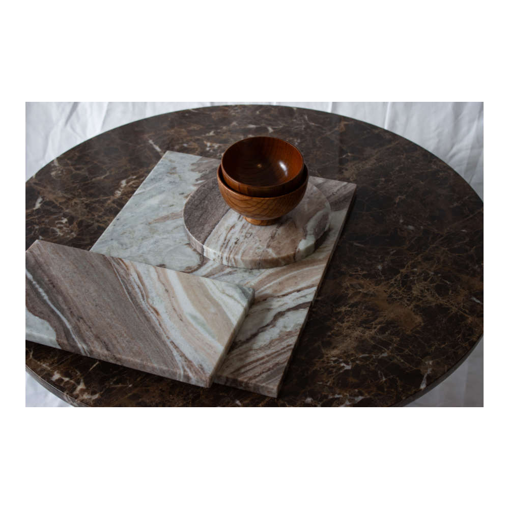 Steel & Marble - Marmor Bakke Ø20cm Fantasy Brown
