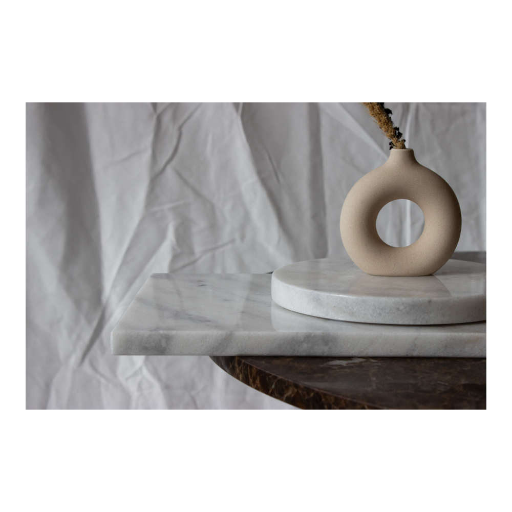 Steel & Marble - Marmor Bakke Ø20cm Hvid