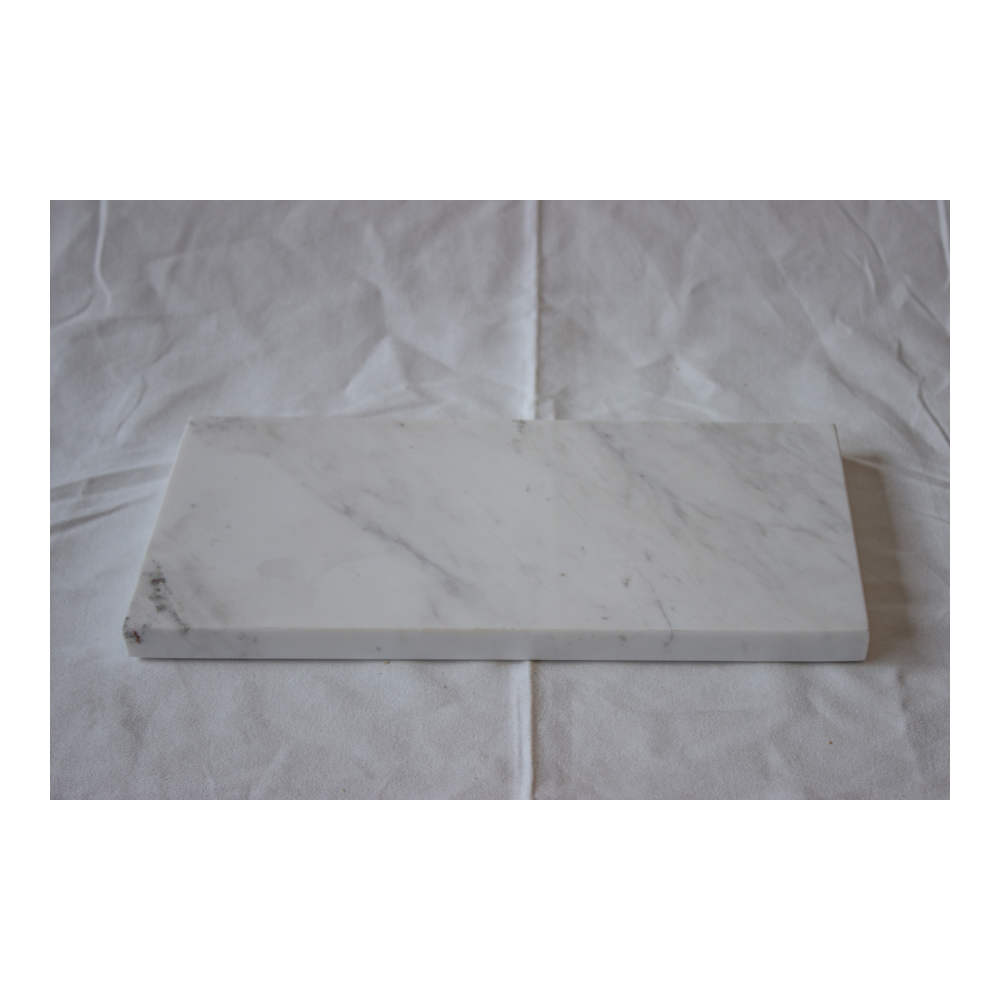 Steel & Marble - Marmor Pyntefad 30x15cm Hvid