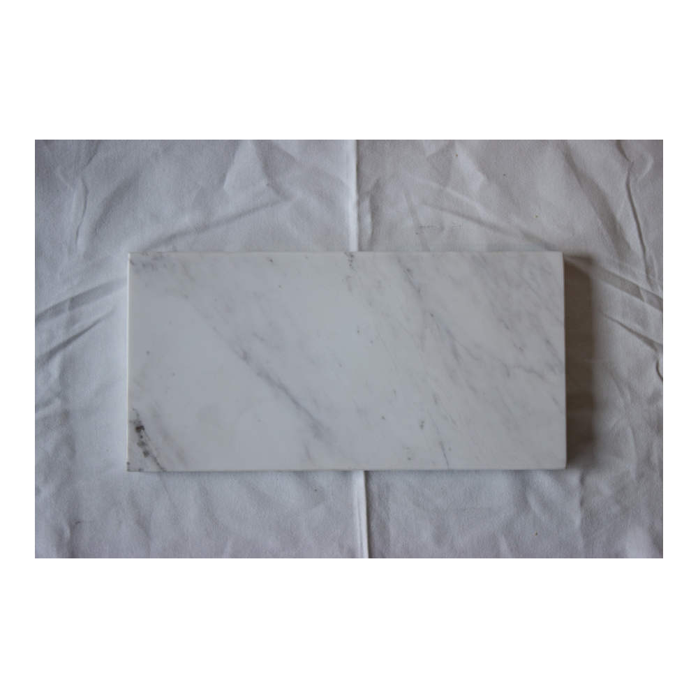 Steel & Marble - Marmor Pyntefad 30x15cm Hvid