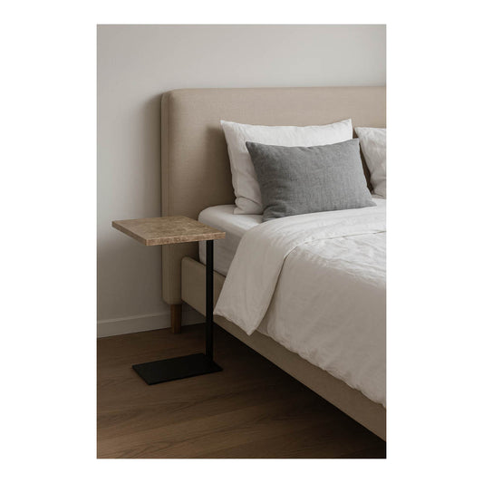 S&M - Marmor Sengebord 40x30cm Emperador Light