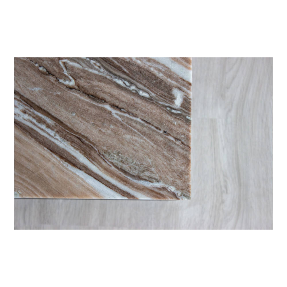S&M - Marmor Sofabord 100x60cm Fantasy Brown