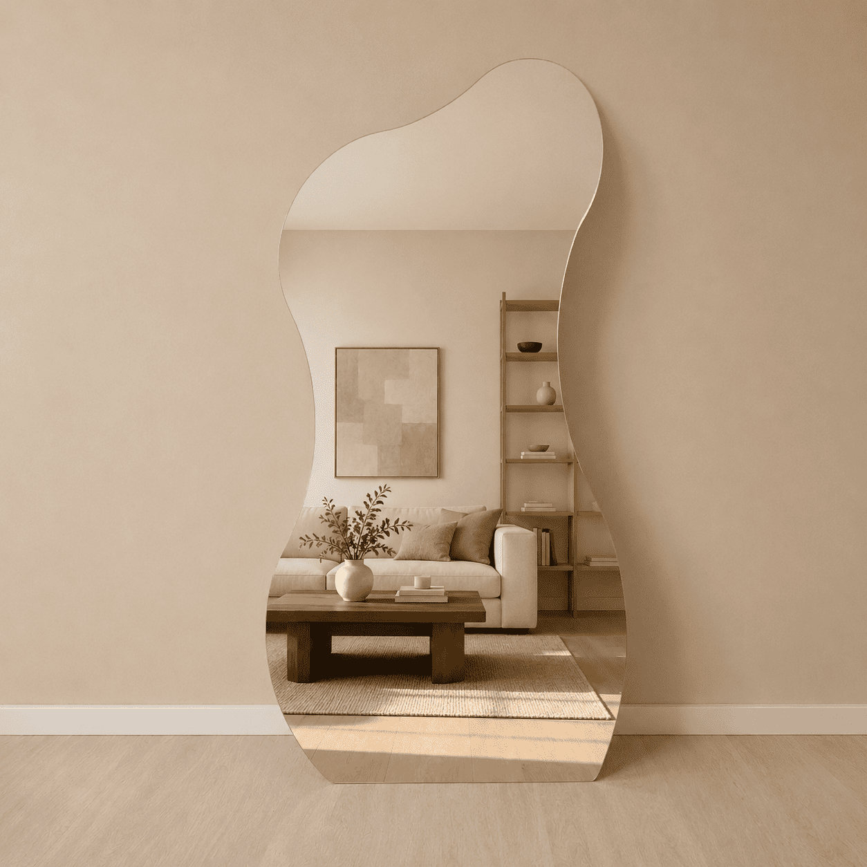 Vibe - Asymmetrisk Gulv Spejl 160x80cm