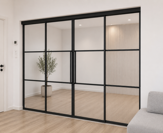 SPECIALMÅL - New Yorker dobbelt skydedør (B:180-220 x H:200-240 cm)