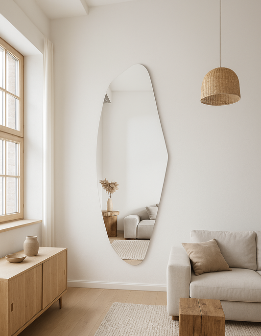 Nisa - Asymmetrisk Vægspejl 140x60cm