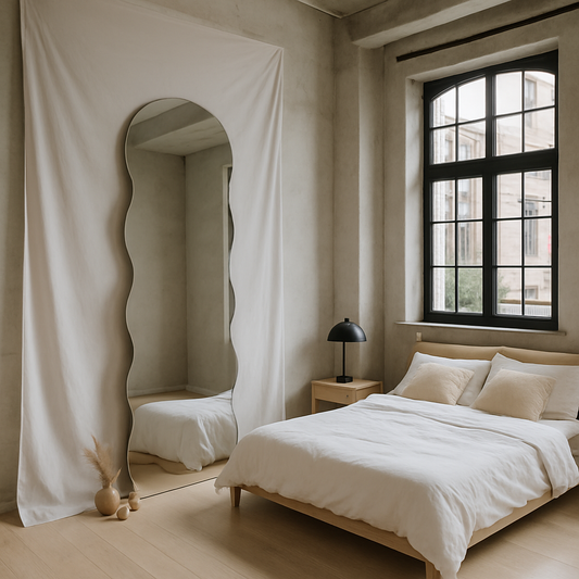 Bølge - Asymmetrisk Væg-/gulv Spejl 180x60cm