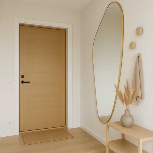 Elliot - Asymmetrisk Vægspejl 140x60cm Guld