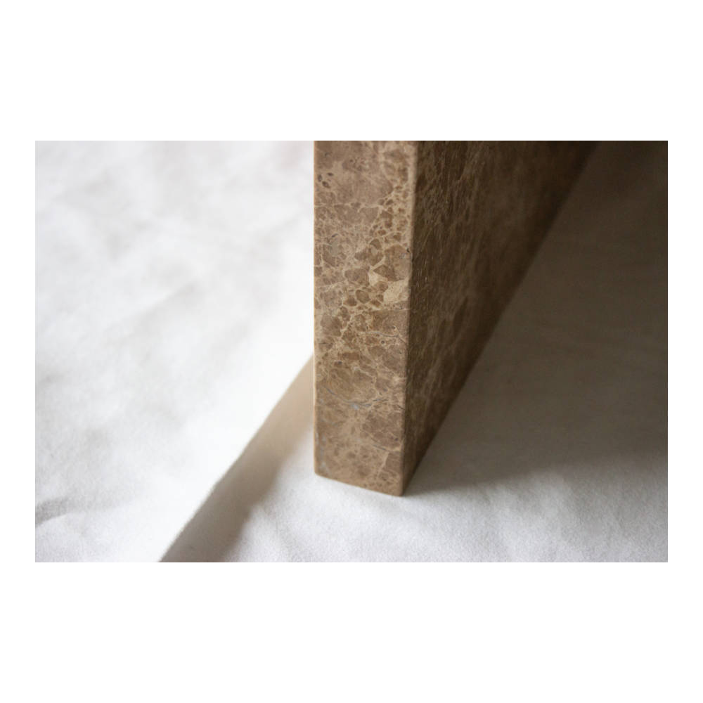 Steel & Marble - Krydsben Sofabord Emperador Light