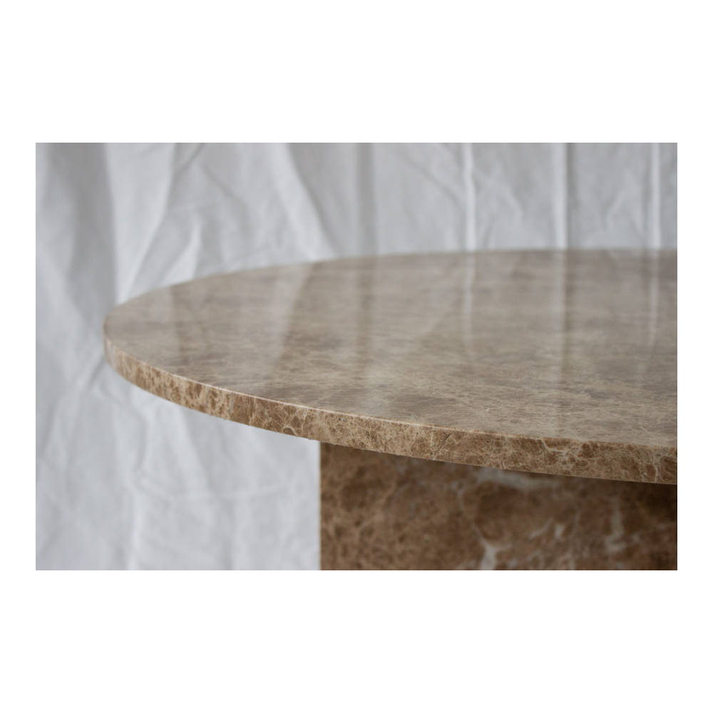 Steel & Marble - Krydsben Sofabord Emperador Light