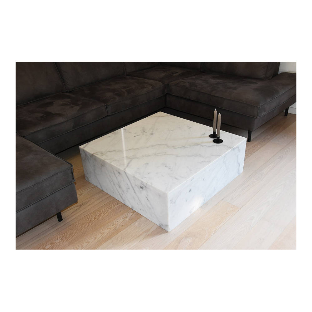 S&M - Kubik Marmor Sofabord 90x90cm