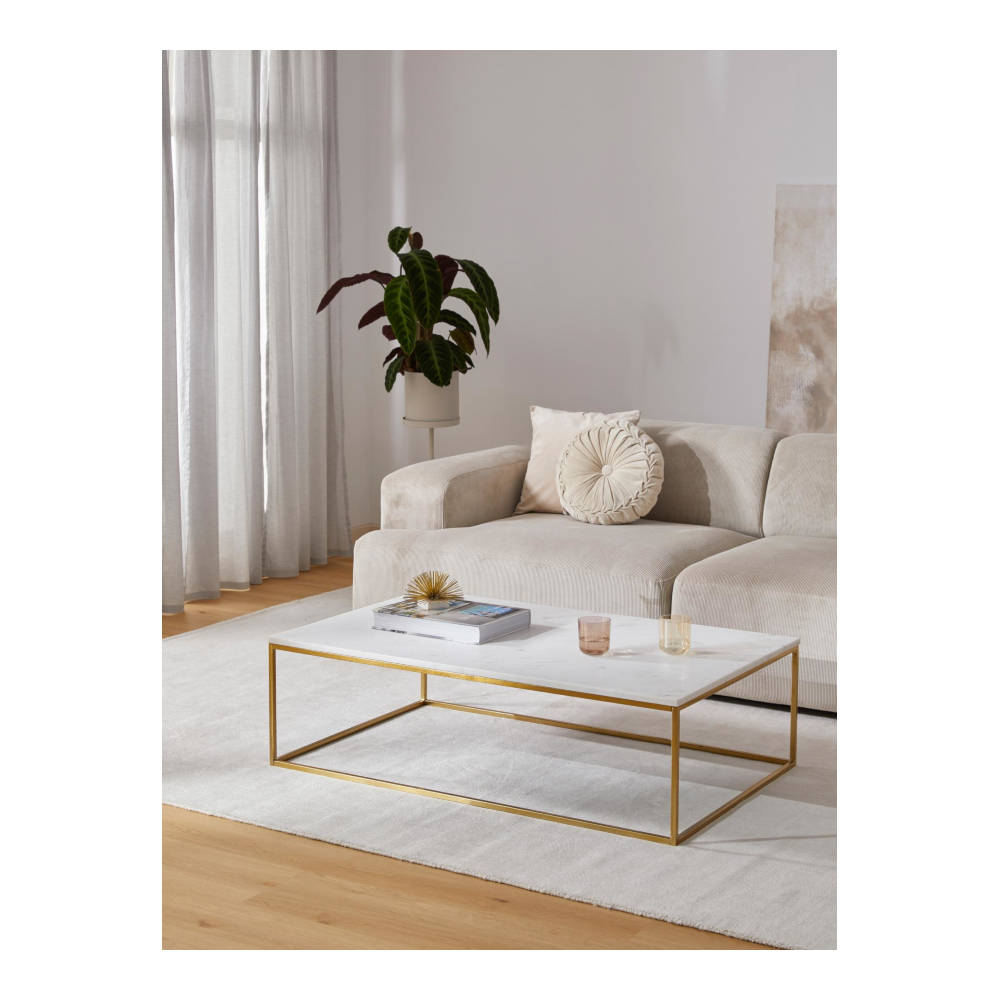 Steel & Marble - Lagomera Marmor Sofabord 120x75cm