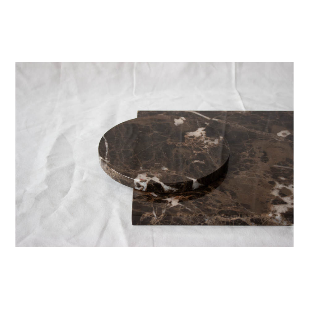 S&M - Marmor Bakke 40x30cm Emperador Dark