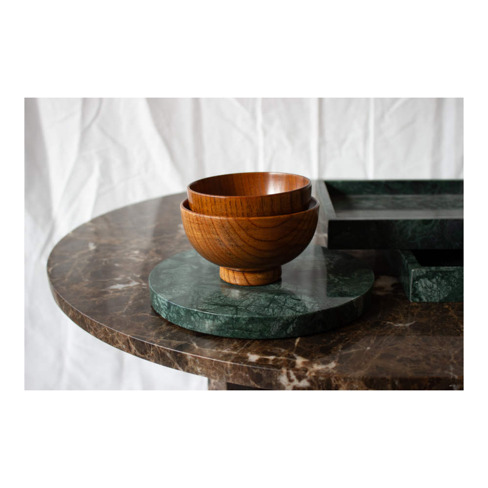 Steel & Marble -Marmor Bakke Ø20cm Green Forest