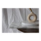 Steel & Marble - Marmor Pyntefad 30x15cm Hvid