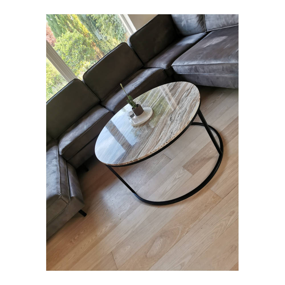 Steel & Marble - Marmor Sofabord Fantasy Brown