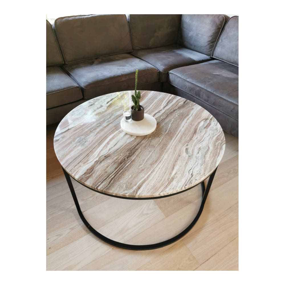 Steel & Marble - Marmor Sofabord Fantasy Brown