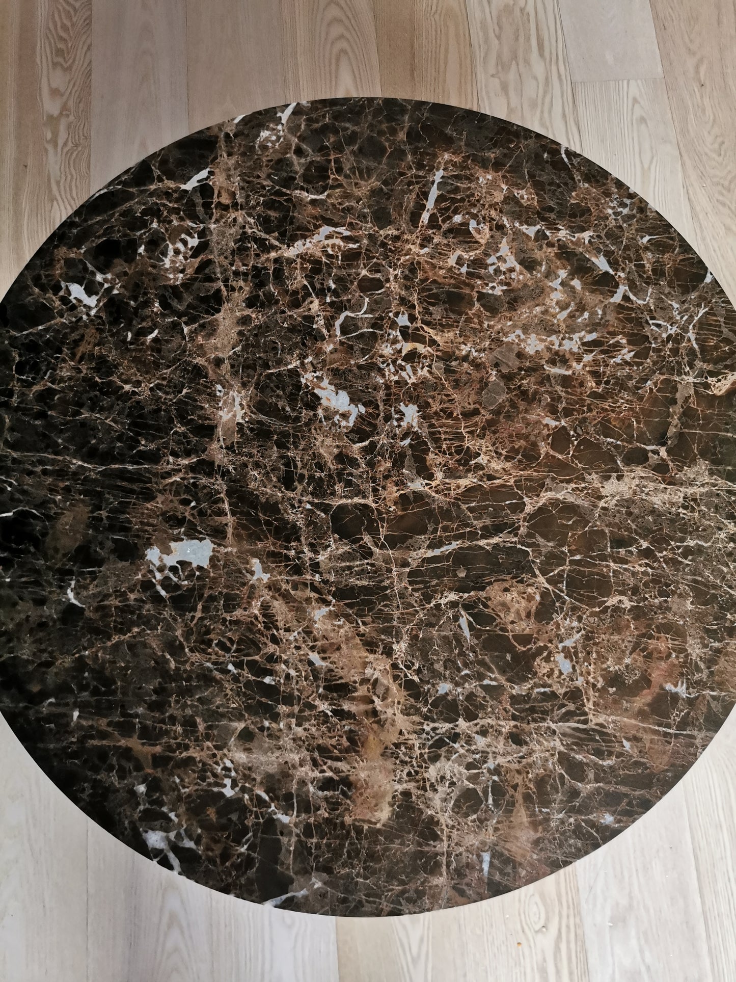 Emparador Dark marmor sofabord 2 stk. Ø90-Ø70