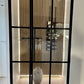 STANDARDMÅL - New Yorker dør 9 felter med sideparti (B:110-140 x H:210 cm)